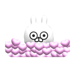 [3D] Three-dimensional rabbit sticker #13664573