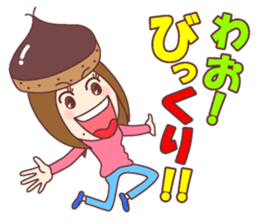 Natural healing women Autumn and winter sticker #13665059