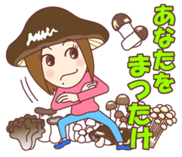 Natural healing women Autumn and winter sticker #13665064