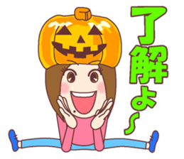 Natural healing women Autumn and winter sticker #13665065