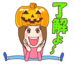 Natural healing women Autumn and winter sticker #13665065