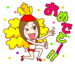 Natural healing women Autumn and winter sticker #13665069