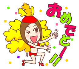 Natural healing women Autumn and winter sticker #13665069