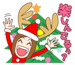 Natural healing women Autumn and winter sticker #13665070