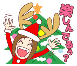 Natural healing women Autumn and winter sticker #13665070