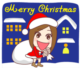 Natural healing women Autumn and winter sticker #13665071