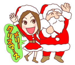 Natural healing women Autumn and winter sticker #13665072