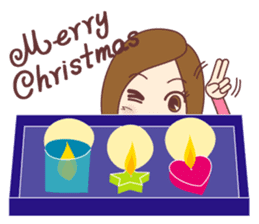 Natural healing women Autumn and winter sticker #13665073