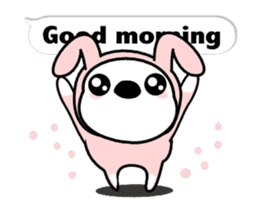 DubRabbit&DubBear emoticon&Balloon sticker #13665086
