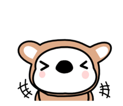 DubRabbit&DubBear emoticon&Balloon sticker #13665093