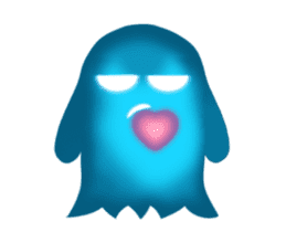 Cute Heart-Glowing Ghost 2 (animated) sticker #13665974