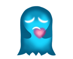 Cute Heart-Glowing Ghost 2 (animated) sticker #13665975