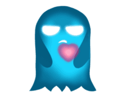 Cute Heart-Glowing Ghost 2 (animated) sticker #13665978