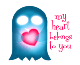 Cute Heart-Glowing Ghost 2 (animated) sticker #13665979