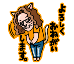 Drumming cat Bea!! GoodJob!! sticker #13666142