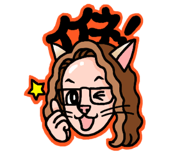 Drumming cat Bea!! GoodJob!! sticker #13666149