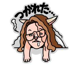 Drumming cat Bea!! GoodJob!! sticker #13666151