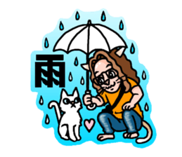 Drumming cat Bea!! GoodJob!! sticker #13666168