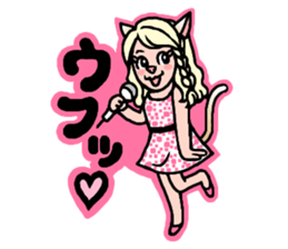 Drumming cat Bea!! GoodJob!! sticker #13666170