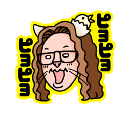 Drumming cat Bea!! GoodJob!! sticker #13666171