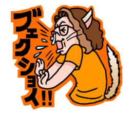 Drumming cat Bea!! GoodJob!! sticker #13666173