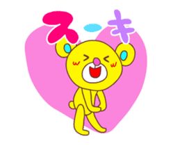 Cute Animation Love Bear sticker #13666275