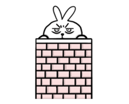 crazy cool rabbit sticker #13666341