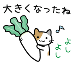 Vegetables cat sticker #13667688