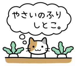 Vegetables cat sticker #13667697