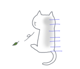 Two white cats sticker #13668162