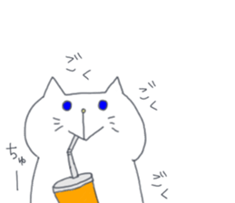 Two white cats sticker #13668174