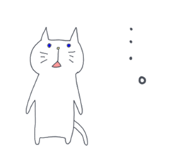 Two white cats sticker #13668186