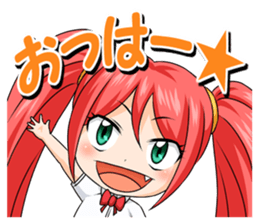 yurukawa high school girl Sticker Petit1 sticker #13669022