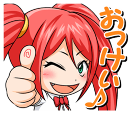 yurukawa high school girl Sticker Petit1 sticker #13669023