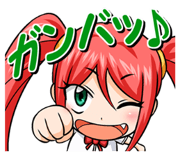 yurukawa high school girl Sticker Petit1 sticker #13669026