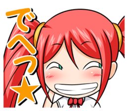 yurukawa high school girl Sticker Petit1 sticker #13669027