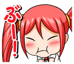 yurukawa high school girl Sticker Petit1 sticker #13669028