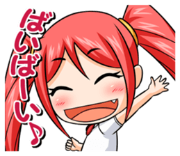 yurukawa high school girl Sticker Petit1 sticker #13669029