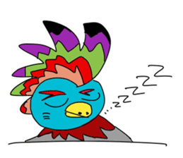 Colorful Chicken 4 sticker #13669158