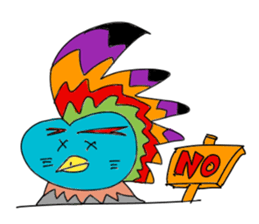 Colorful Chicken 4 sticker #13669160