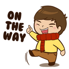 Red Scarf Boy sticker #13669237