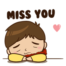 Red Scarf Boy sticker #13669257