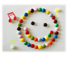 Colorful sweets sticker #13670218