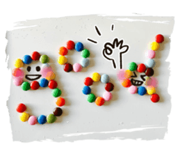 Colorful sweets sticker #13670228
