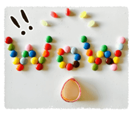 Colorful sweets sticker #13670231