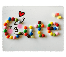 Colorful sweets sticker #13670233