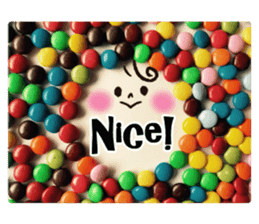 Colorful sweets sticker #13670248