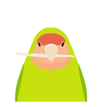 Animated Bird Sticker - tori no iro sticker #13670697