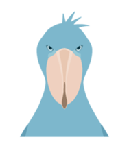 Animated Bird Sticker - tori no iro sticker #13670703