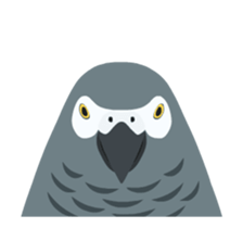 Animated Bird Sticker - tori no iro sticker #13670707